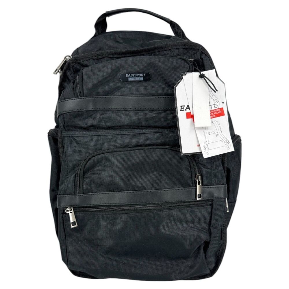 Eastsport Renegade Black Backpack NEW bag school travel
